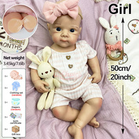 Poupée Reborn en Silicone Souple à Expressions Variées, Fille, avec Détails de Veines Réalistes, Vente Directe Usine, Article de Collection