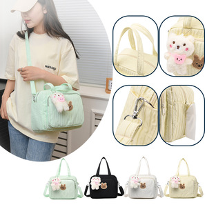 Bolsa de Pañales para Mamá, Linda y Sólida, de Gran Capacidad, para Guardar Artículos de Bebé, para Uso en Exteriores, de un Solo Hombro, de Lona Resistente al Agua - Product Image 4