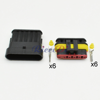 Connecteur de câble automobile à 6 trous 282090-1 282108-1 avec fils, prises étanches pour voiture, fiche auto étanche
