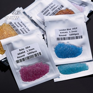 Vente en gros 1000 pièces/sac taille 0.9-3.0mm multicolore Nano pierre précieuse ronde coupe brillante petites pierres en vrac pour la coulée de cire de bijoux - Product Image 5
