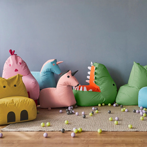 Solo Funda para Sofá Infantil Tipo <span class=keywords><strong>Puff</strong></span>, Diseño de Dragón, Interesante, para Todas las Edades, Adultos y Niños, Funda para Asiento Tipo <span class=keywords><strong>Puff</strong></span> - Product Image 3