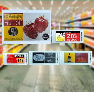 Nouvelle conception tendance, étiquette de prix numérique E Ink de 7,5 pouces, étiquette de rayon électronique en papier électronique, étiquette de prix numérique ESL pour supermarchés, quatre couleurs - Product Image 1