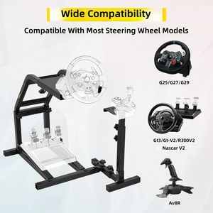Soporte <span class=keywords><strong>para</strong></span> <span class=keywords><strong>Volante</strong></span> de Carreras VEVOR, Soporte Ajustable <span class=keywords><strong>y</strong></span> Plegable <span class=keywords><strong>para</strong></span> Simulador de Carreras G29 G27 G25, <span class=keywords><strong>Pedales</strong></span> de Simulador NO Incluidos - Product Image 5