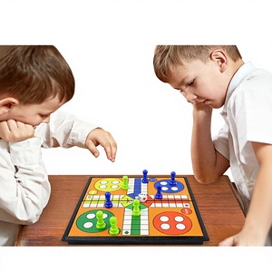 Juego de Mesa Multifuncional con Cajón Pequeño: Ajedrez, Damas, Damas Chinas, <span class=keywords><strong>Ludo</strong></span>, Juego de Estrategia Educativo para Niños y Adultos - Product Image 4