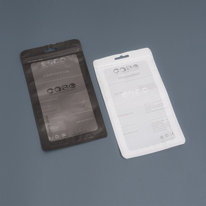 <span class=keywords><strong>Petit</strong></span> sac Ziplock en plastique PET givré à faible quantité minimale de commande emballage de vente au détail sécurisé pour étuis de téléphone et écouteurs d'accessoires de téléphone portable - Product Image 6