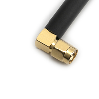 Antenne 4G en caoutchouc, connecteur SMA mâle coudé, polarisation verticale omnidirectionnelle 3dBi, 50 Ohm, pour module de communication LTE IoT