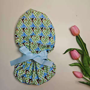 Gorros Quirúrgicos <span class=keywords><strong>de</strong></span> Enfermera con Estampado <span class=keywords><strong>de</strong></span> Flores Grandes y Dibujos Animados, Diseño <span class=keywords><strong>de</strong></span> Perro Azul, Lazos <span class=keywords><strong>de</strong></span> Cinta, Forro <span class=keywords><strong>de</strong></span> Satén, para Cola <span class=keywords><strong>de</strong></span> Caballo - Product Image 2