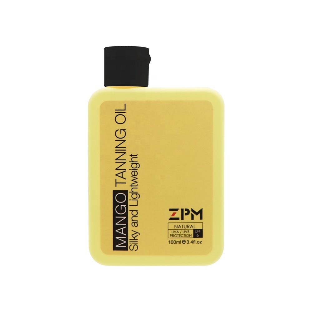 ZPM OEM/ODM частная торговая марка, органическое натуральное масло для загара манго