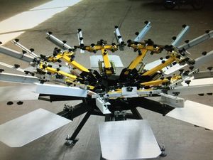 Manual de alta calidad 8 colores 8 estaciones camiseta <span class=keywords><strong>pulpo</strong></span> máquina de serigrafía <span class=keywords><strong>pulpo</strong></span> serigrafia - Product Image 4