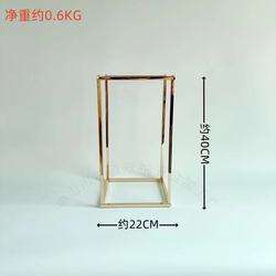 Jarrones de columna Centros de mesa dorados para mesa Soporte de flores de metal Centros de mesa de boda dorados para soportes florales para flores - Product Image 3