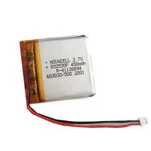 Bis bateria recarregável pequena certificada, 3.7v 500mah 602530 bateria li-polímero para dispositivo digital