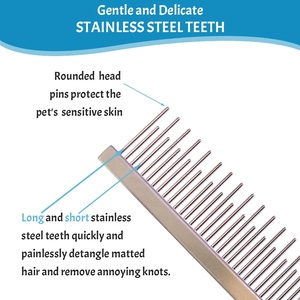 Cepillo para Mascotas, Peine para Desenredar el Pelo de Perros y Gatos, Elimina Nudos y Enredos - Product Image 3