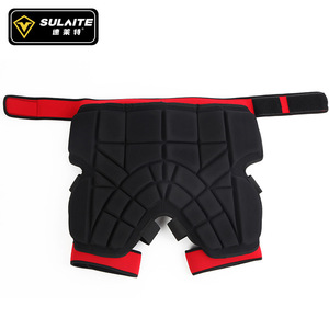 SULAITE Pantalon de protection des hanches pour enfants, absorption des chocs, sports de plein air, cyclisme, sports de neige, design à bord rouge unisexe - Product Image 4