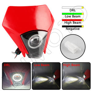 YHMOTO Faro Delantero LED Angel Eyes para GASGAS 2024 EC EW ES 250 300 500 250F EC350F Luz DRL Moto Faros - Product Image 3