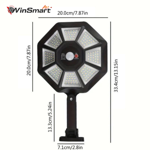 400W 800W năng lượng mặt trời dẫn đèn pha không thấm nước IP67 công suất cao ngoài trời an ninh ánh sáng với cảm biến chuyển động cho sân vận động và vườn - Product Image 3