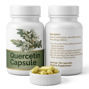 Envejecimiento Saludable con Cápsulas de Quercetina - Potente Antioxidante para Mujeres, Tomar 1 Cápsula Dos Veces al Día - Product Image 1