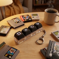 Custom Fidget Key Chain Full Printing Heat Transfer Keycap Sublimation Keychain Stress Toy Mechanical Keyboard Switch Keychain