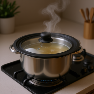 Tapa multifuncional ELO con ventana de vidrio y ventilación de vapor para ollas y sartenes - Product Image 3