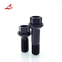 Boulons de moyeu de roue de qualité 10.9 M14 * 1.5mm M12 * 1.5mm Acier au carbone Acier inoxydable Oxyde noir Pièces automobiles