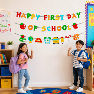 Pafu <span class=keywords><strong>Kids</strong></span> - Decoración para Colgar en el Aula para el Regreso a Clases, Diseño de Autobús Escolar, Juego de Pancartas - Product Image 3