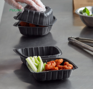 Boîtes d'emballage jetables en plastique, pièces, rondes pour les restaurants <span class=keywords><strong>de</strong></span> qualité alimentaire, pour les repas, deli - Product Image 6