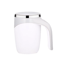 Nouveautés en gros : Tasse à café électrique magnétique à mélange automatique, isolée sous vide, en acier inoxydable, carrée, 500 ml/17 oz