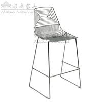 Tabouret de bar moderne personnalisé de style européen chaise de bar en fer doré de mariage d'hôtel en gros