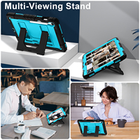 PC siliconen tablet hoes met verhoogde rand en grote standaard voor Samsung Galaxy Tab S10 Lite S10 FE S9 FE S9 10.9 11 inch