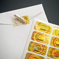 High Quality Holographic Serial Number QR Code Anti-Counterfeit Adhesive Label for Cosmetics and Electronic Product