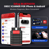 KINGBOLEN Ediag Escáner OBD2 para Todos los Sistemas, Herramienta de Diagnóstico Bidireccional Bluetooth, Codificación ECU, 1 Año de Actualizaciones de Software Gratuitas, 12V