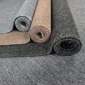Verschleißfester, rutschfester Teppich aus Maschinengewebe mit Schlingenflor, niedrigem Flor für den Objektbereich, Wohnzimmer, Büro, Hotel und Restaurant - Product Image 1