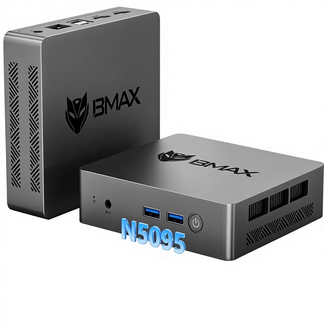 Bmax B3 Pro Mini PC Intel N5095 (Up 2.9GHz) 8GB LPDDR4 RAM/256GB SSD Mini Desktop Computer 4K Dual Screen Display WiFi5/Intel