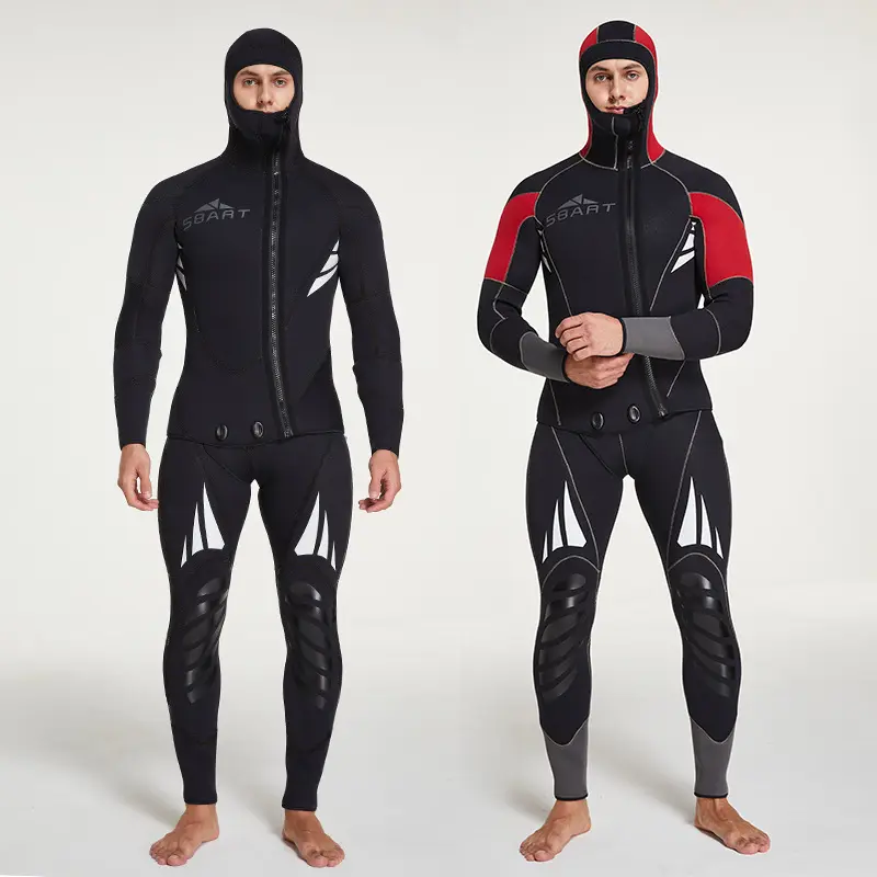 2 Piec Wetsuit Sbart 2 Piece Custom Wetsuit CR Neoprene 3mm Diving Suits Traje De Buceo Open Cell Diving Spearfishing Wetsuit