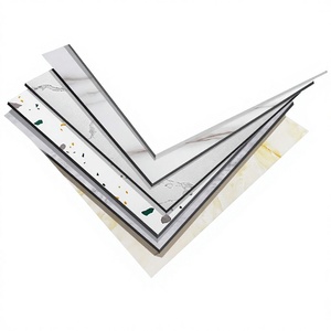 Piastrelle Autoadesive Effetto Pietra Quadrate, Rivestimento UV, Pavimentazione <span class=keywords><strong>in</strong></span> <span class=keywords><strong>PVC</strong></span> Resistente all'Usura per Uso Domestico e Commerciale - Product Image 1