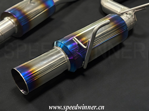 צינורות פליטה בעלי ביצועים גבוהים מערכת פליטה טיטניום CatBack להונדה S2000 AP1 AP2 משתיק קול פליטה יחיד יציאה - Product Image 3