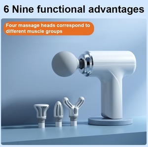 Mini <span class=keywords><strong>pistolet</strong></span> de <span class=keywords><strong>massage</strong></span> portatif à percussion 6 vitesses pour soulagement des douleurs profondes, design silencieux, idéal pour le fitness - Product Image 5