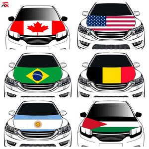 Venta caliente mundo todos los países Bandera <span class=keywords><strong>Nacional</strong></span> coche motor Cubierta banderas para decoración poliéster impresión Digital - Product Image 1