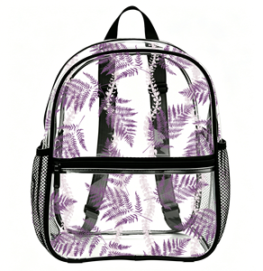 <span class=keywords><strong>Sac</strong></span> à <span class=keywords><strong>dos</strong></span> transparent personnalisé imprimé avec fermeture éclair et poche, <span class=keywords><strong>sac</strong></span> mignon de petite taille pour l'extérieur, la plage ou l'école, <span class=keywords><strong>sac</strong></span> à <span class=keywords><strong>dos</strong></span> en PVC - Product Image 3