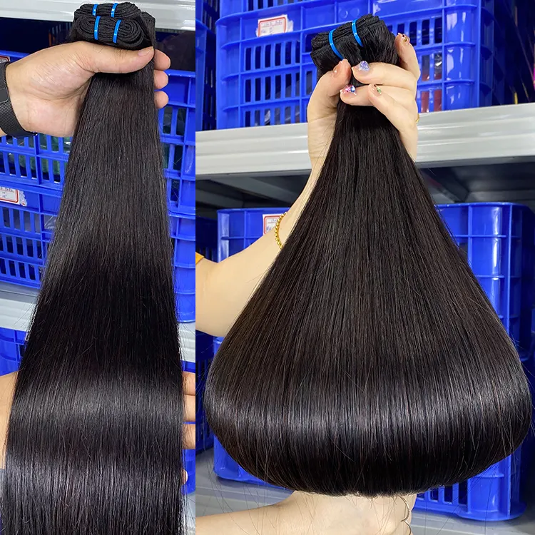 Hot Selling Top Grade 100% Brazilian Human Hair Extension Vendors High Quality Double Drawn Raw Virgin Cuticle Aligned Bundles