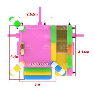 Castillo Inflable Comercial para Niños con Tobogán, Casa Inflable con Diseño de Dulces, Castillos Inflables - Product Image 5