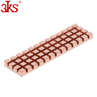 Adhésif conducteur thermique de radiateur de refroidisseur de radiateur de cuivre pour M.2 NGFF 2280 PCI-E NVME SSD