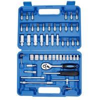 Jeu de clés à douilles de 53 pièces, outils de réparation automobile, outils mécaniques de réparation automobile VDE avec boîte en plastique
