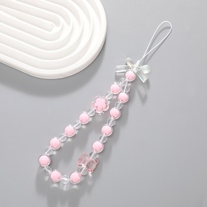 2024 nuovo cartone animato con perline per telefono appeso corda carino <span class=keywords><strong>piccolo</strong></span> orso Love Bow con perline a catena per telefono femminile - Product Image 3