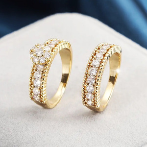 Set di Anelli per Coppie in Stile Designer, Elegante Anello Nuziale, Gioiello alla Moda per l'Indice, Regalo - Product Image 1