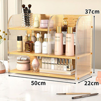 Organisateur de cosmétiques en acrylique, support de rangement de maquillage pour le bureau, le comptoir de la salle de bain