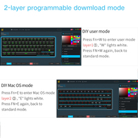 Keyboard Mekanik SK61 SKYLOONG RGB Tipe-C 60% Tombol 61 Tombol untuk Produsen OEM