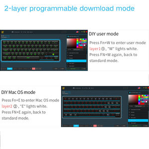 Clavier mécanique <span class=keywords><strong>SK61</strong></span> SKYLOONG RGB Type-C <span class=keywords><strong>60</strong></span>% de touches 61 touches Clavier mécanique pour fabricant OEM - Product Image 5