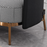 Ensemble de canapés sectionnels modernes YUANCHANG en tissu mélangé avec structure en acier inoxydable plaqué or pour salon et mobilier de maison
