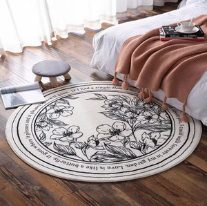 High Quality 8*<strong>10</strong> <strong>ft</strong> Gold and Grey Carpet Rug with Silk and Wool Material for Meeting Room Bed Room Living Room - Product Image 4