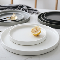Meilleures ventes - Plateau de service en porcelaine robuste - Assiettes de présentation en céramique pour hôtel